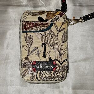 Sakroots artist circle smartphone crossbody wallet